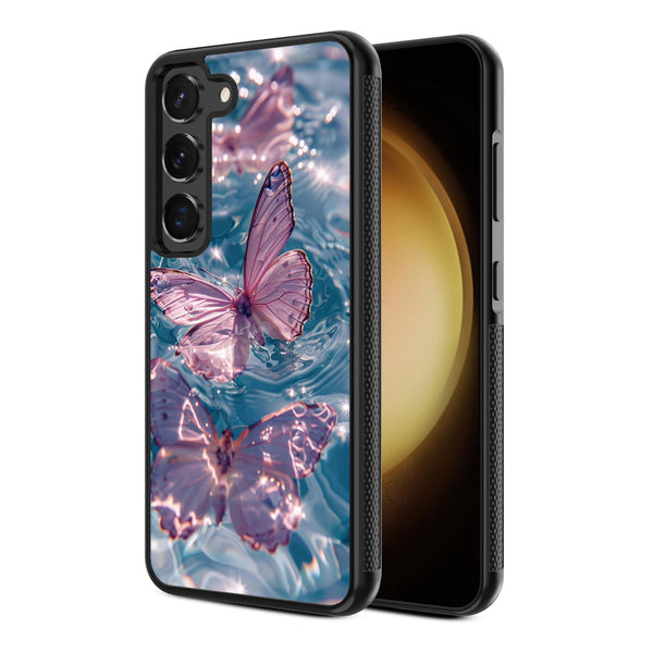MyBat Design Lab Series Case for Samsung Galaxy S24 - Floating Butterflies - MSS24CSLESM180-2.jpg