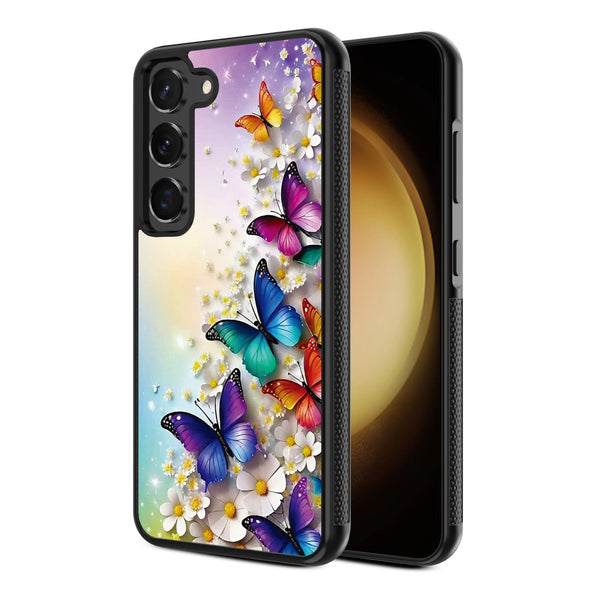 MyBat Design Lab Series Case for Samsung Galaxy S24 - Rainbow Butterflies - MSS24CSLESM187-2.jpg