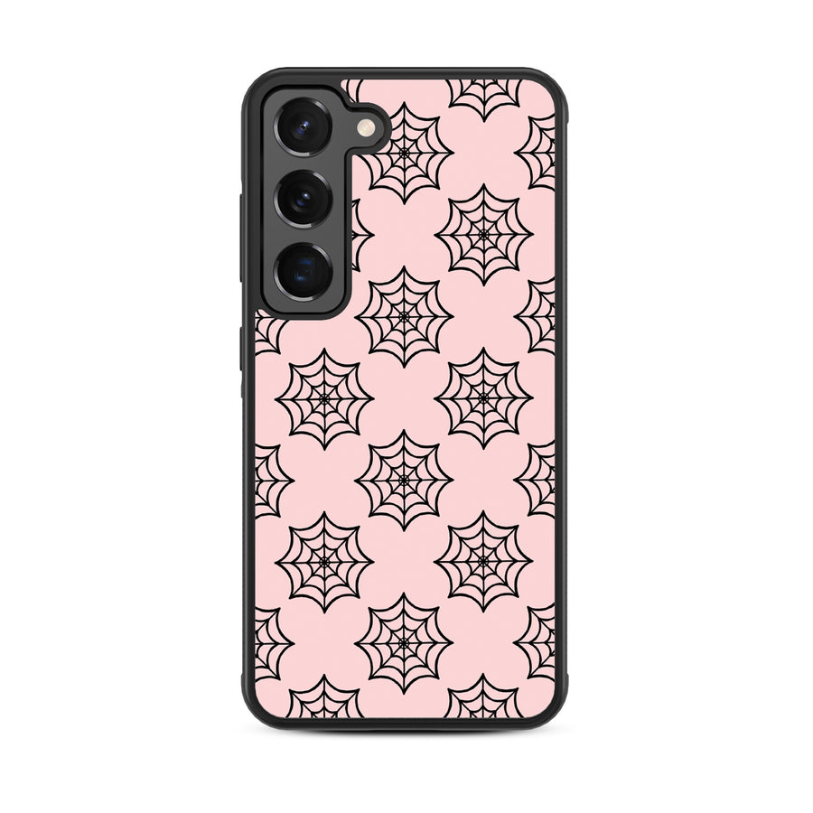 MyBat Design Lab Series Case for Samsung Galaxy S24 - Pink Spider Web - MSS24CSLESM227-3.jpg
