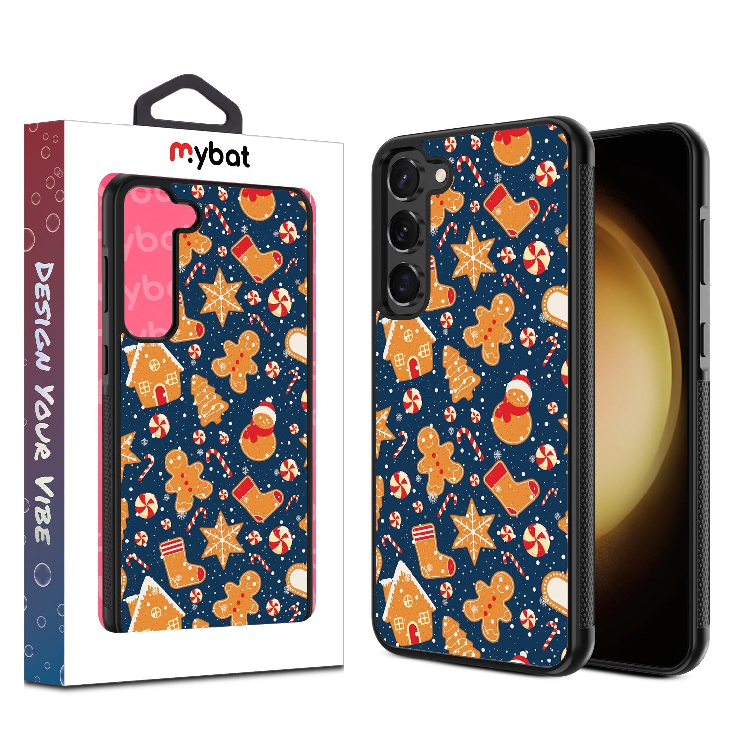 MyBat Design Lab Series Case for Samsung Galaxy S24 - Gingerbread Cookies