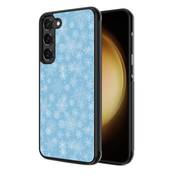 MyBat Design Lab Series Case for Samsung Galaxy S24 - Blue Snowflakes - MSS24CSLESM283-2.jpg