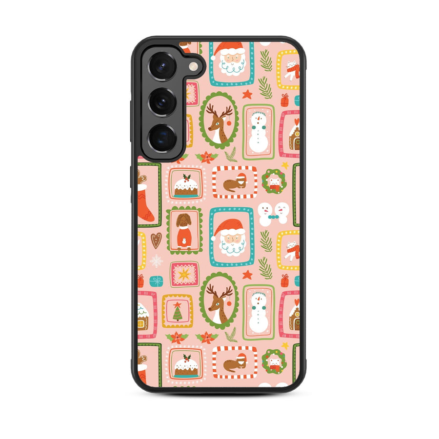 MyBat Design Lab Series Case for Samsung Galaxy S24 - Holiday Stamps