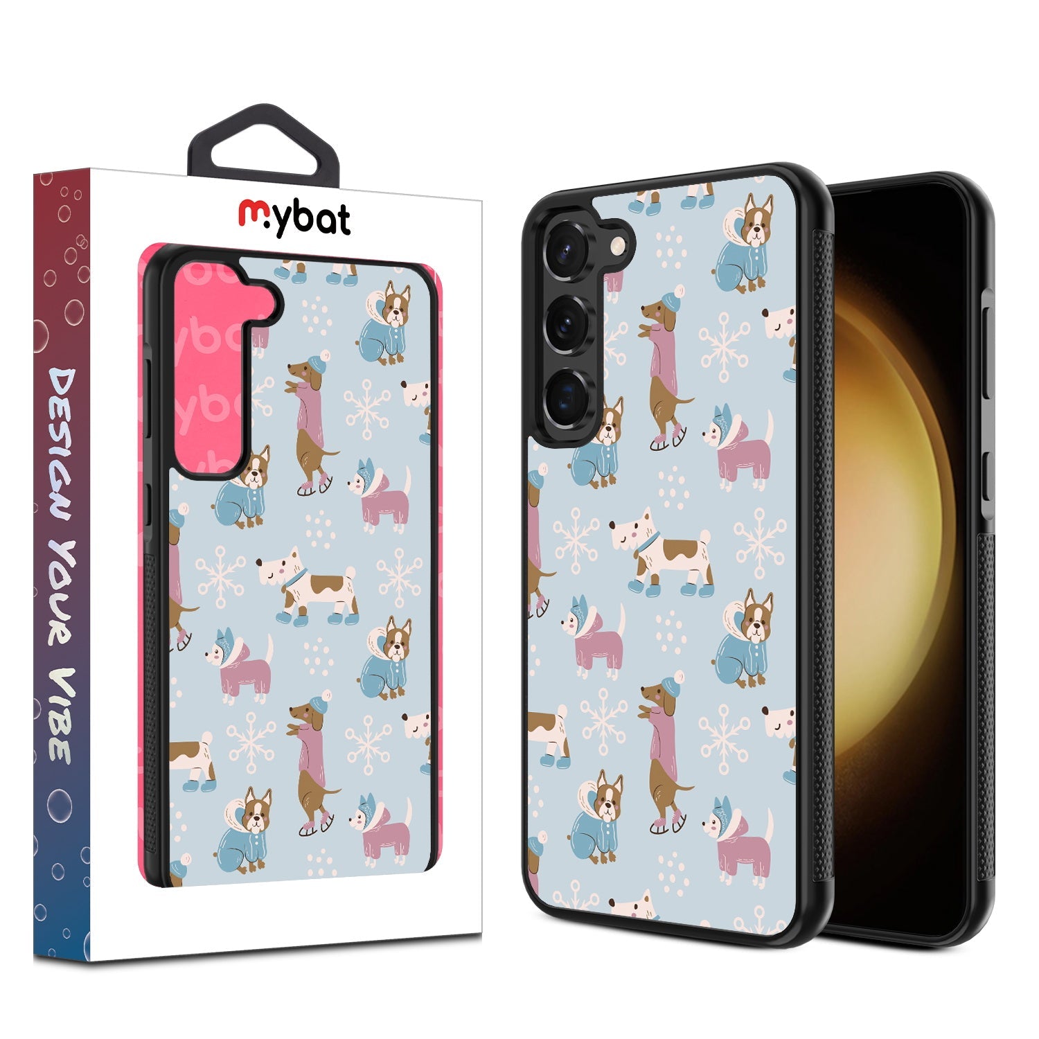 MyBat Design Lab Series Case for Samsung Galaxy S24 - Puppy Snow Play