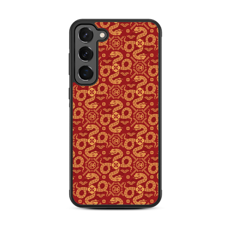 MyBat Design Lab Series Case for Samsung Galaxy S24 - Golden Snake Dance - MSS24CSLESM317-3.jpg