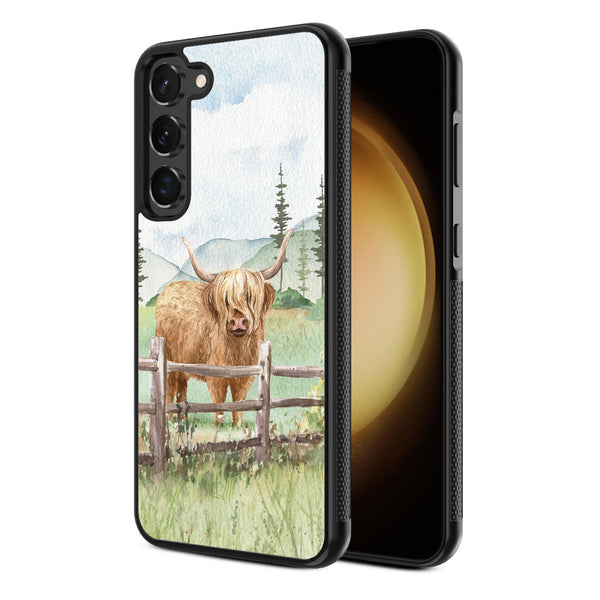 MyBat Design Lab Series Case for Samsung Galaxy S24 - Highland Cow - MSS24CSLESM470-2.jpg
