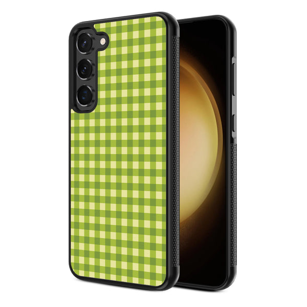 MyBat Design Lab Series Case for Samsung Galaxy S24 - Green Gingham - MSS24CSLESM476-2.jpg