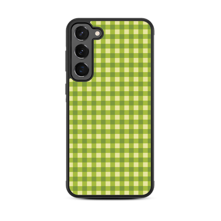 MyBat Design Lab Series Case for Samsung Galaxy S24 - Green Gingham - MSS24CSLESM476-3.jpg