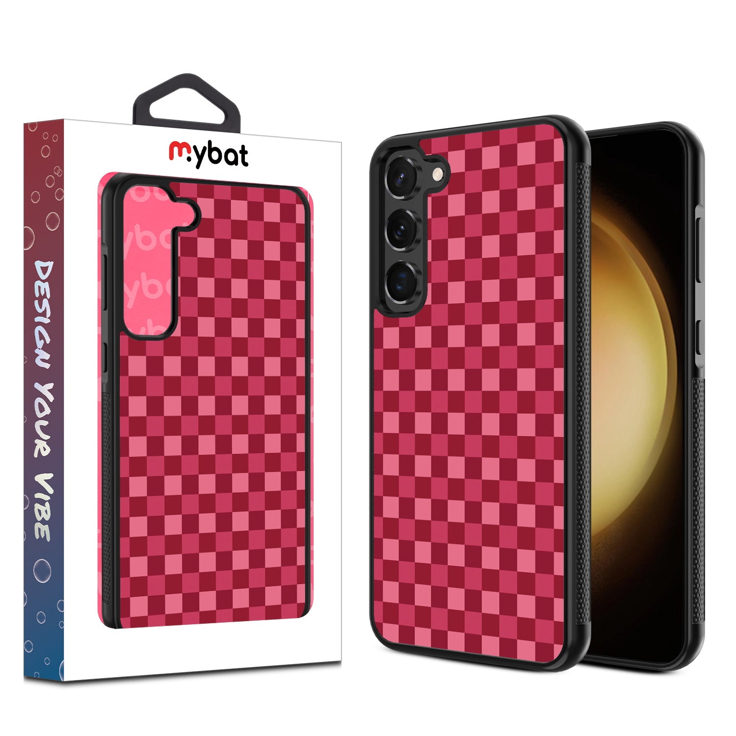 MyBat Design Lab Series Case for Samsung Galaxy S24 - Raspberry Check