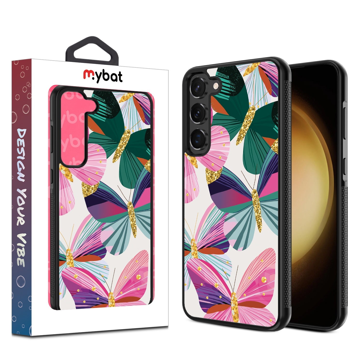 MyBat Design Lab Series Case for Samsung Galaxy S24 - Bright Flutter