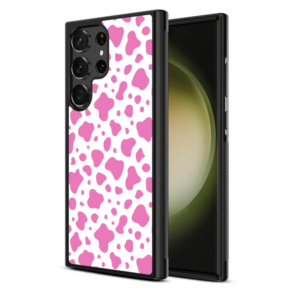 MyBat Design Lab Series Case for Samsung Galaxy S24 Ultra - Pink Cow Print - MSS24UCSLESM015-2.jpg