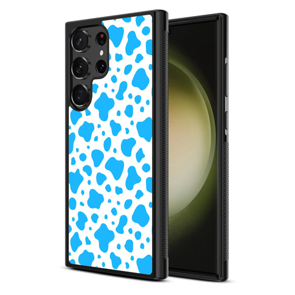 MyBat Design Lab Series Case for Samsung Galaxy S24 Ultra - Blue Cow Print - MSS24UCSLESM016-2.jpg