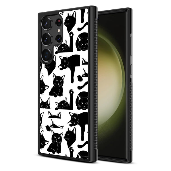 MyBat Design Lab Series Case for Samsung Galaxy S24 Ultra - Black Cats - MSS24UCSLESM017-2.jpg