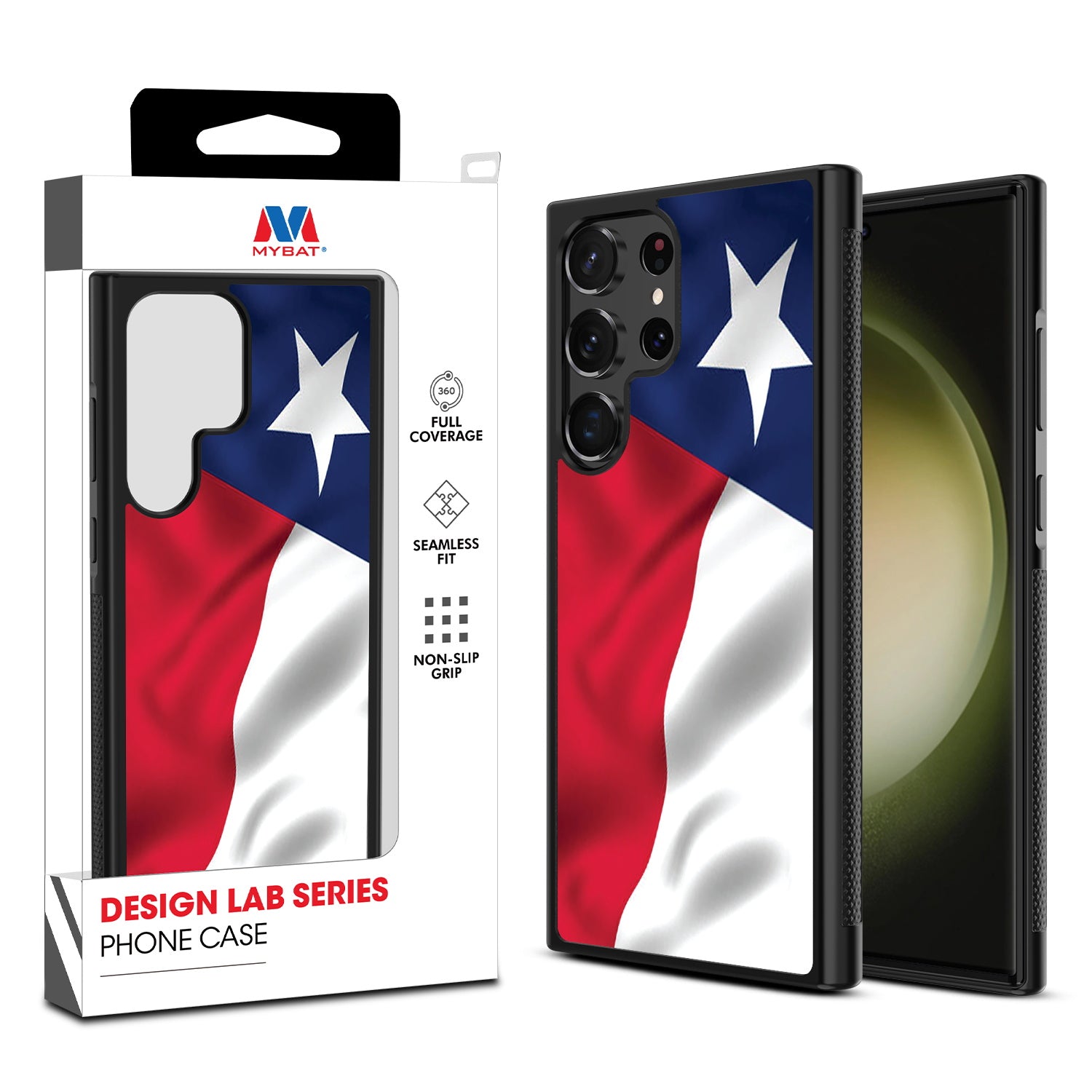MyBat Design Lab Series Case for Samsung Galaxy S24 Ultra - Texas State Flag