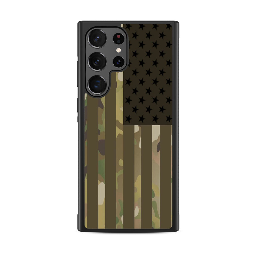 MyBat Design Lab Series Case for Samsung Galaxy S24 Ultra - Military Camouflage American Flag - MSS24UCSLESM054-3.jpg