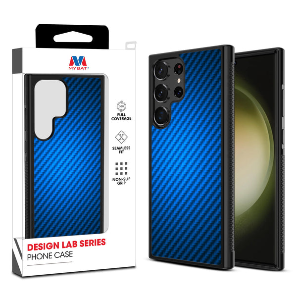 MyBat Design Lab Series Case for Samsung Galaxy S24 Ultra - Blue Carbon Fiber - MSS24UCSLESM084-1.jpg
