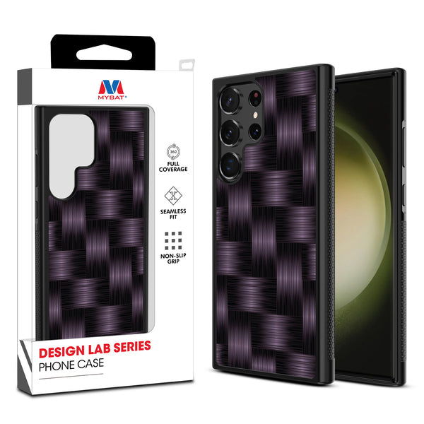 MyBat Design Lab Series Case for Samsung Galaxy S24 Ultra - Woven Carbon Fiber - MSS24UCSLESM085-1.jpg