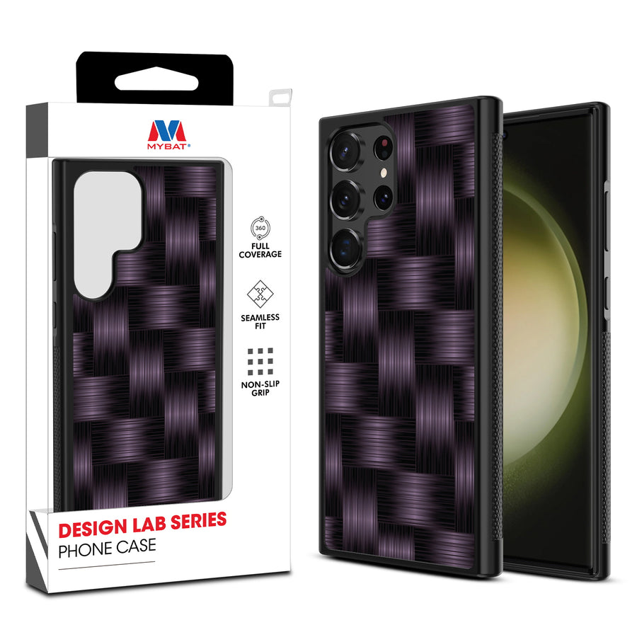 MyBat Design Lab Series Case for Samsung Galaxy S24 Ultra - Woven Carbon Fiber - MSS24UCSLESM085-1.jpg