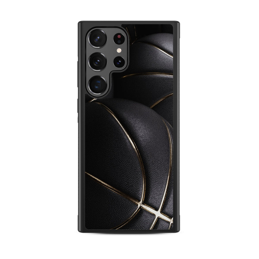 MyBat Design Lab Series Case for Samsung Galaxy S24 Ultra - Black Basketballs