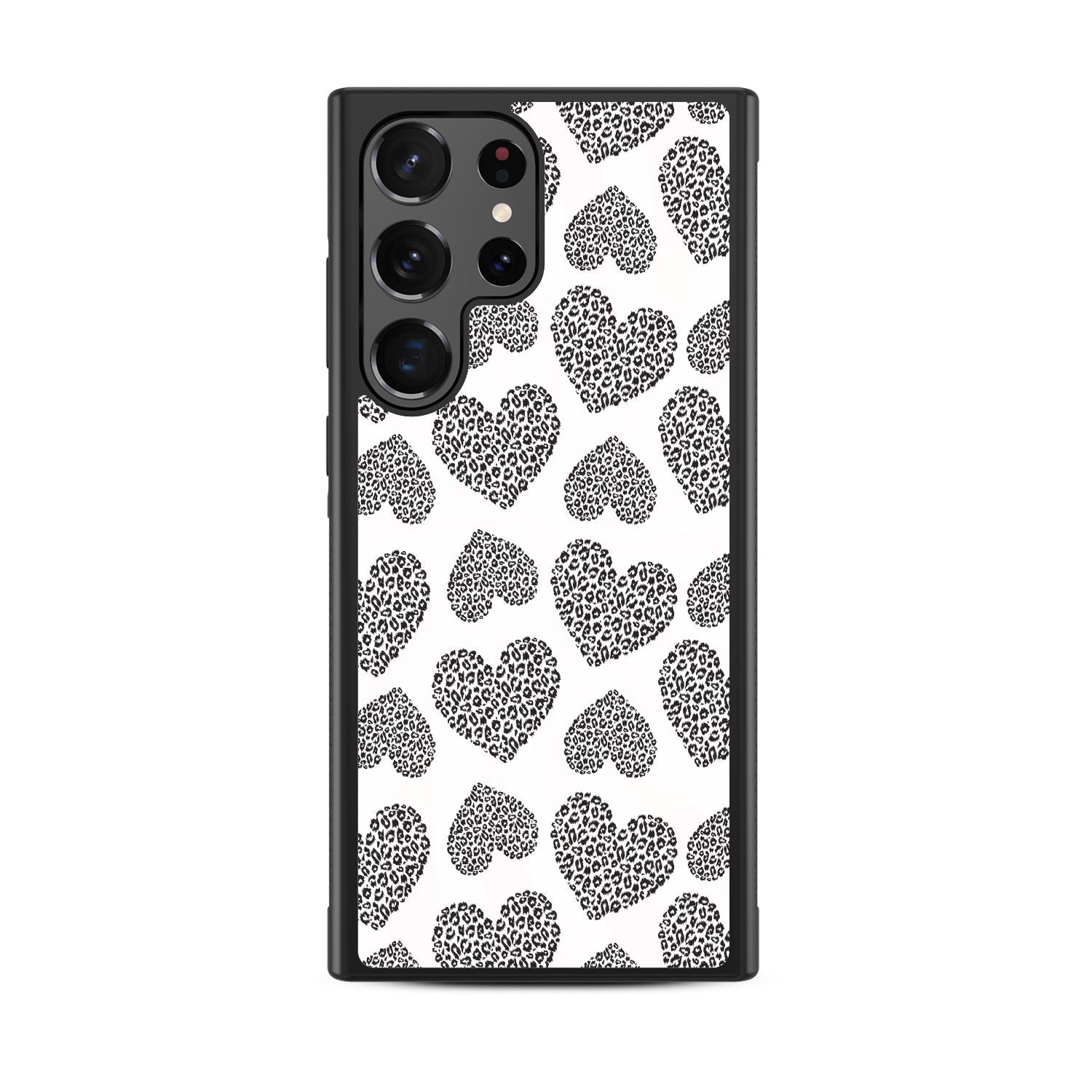 MyBat Design Lab Series Case for Samsung Galaxy S24 Ultra - Leopard Print Hearts