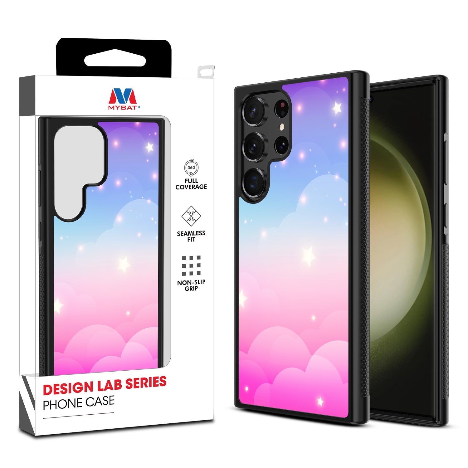 MyBat Design Lab Series Case for Samsung Galaxy S24 Ultra - Clouds & Stars
