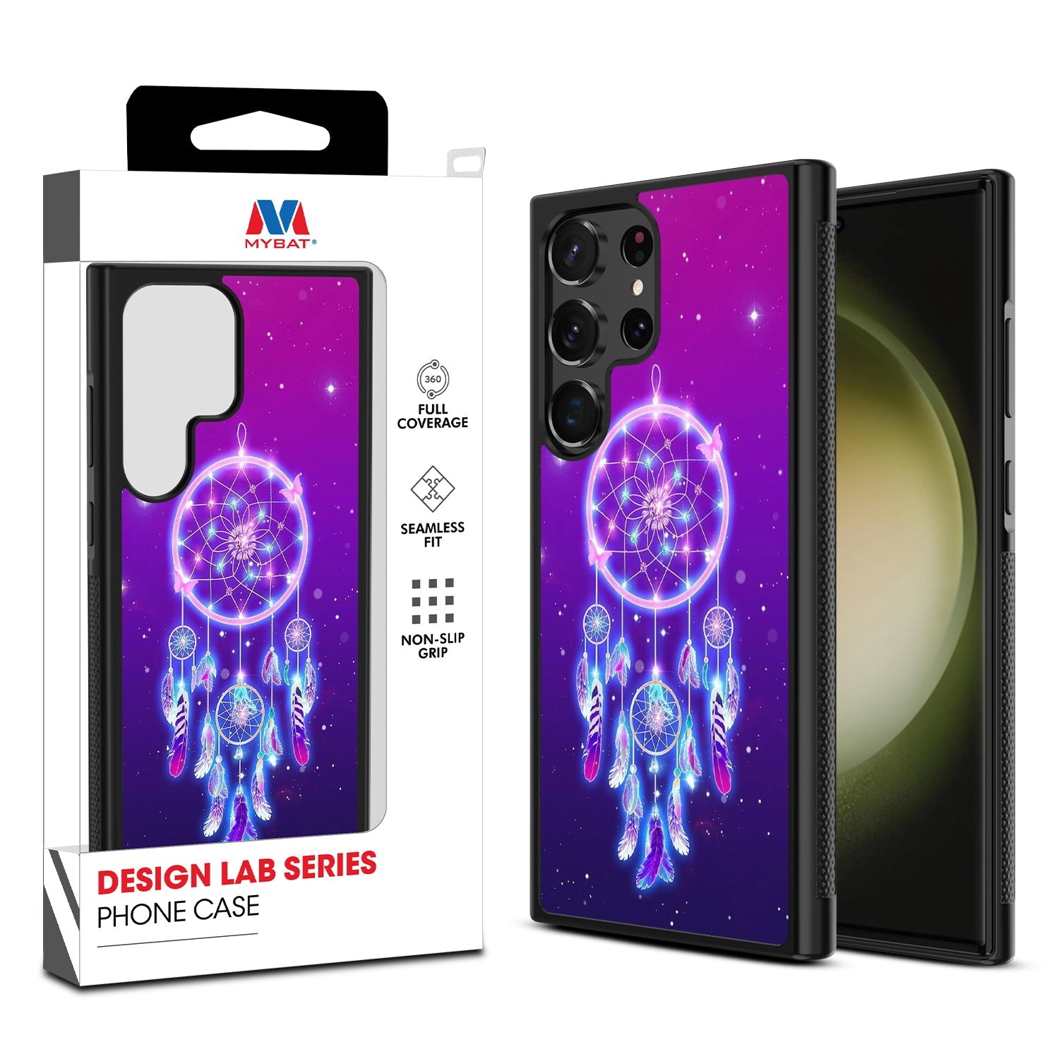 MyBat Design Lab Series Case for Samsung Galaxy S24 Ultra - Neon Dreamcatcher