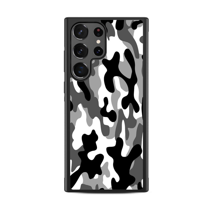 MyBat Design Lab Series Case for Samsung Galaxy S24 Ultra - Black & White Camouflage
