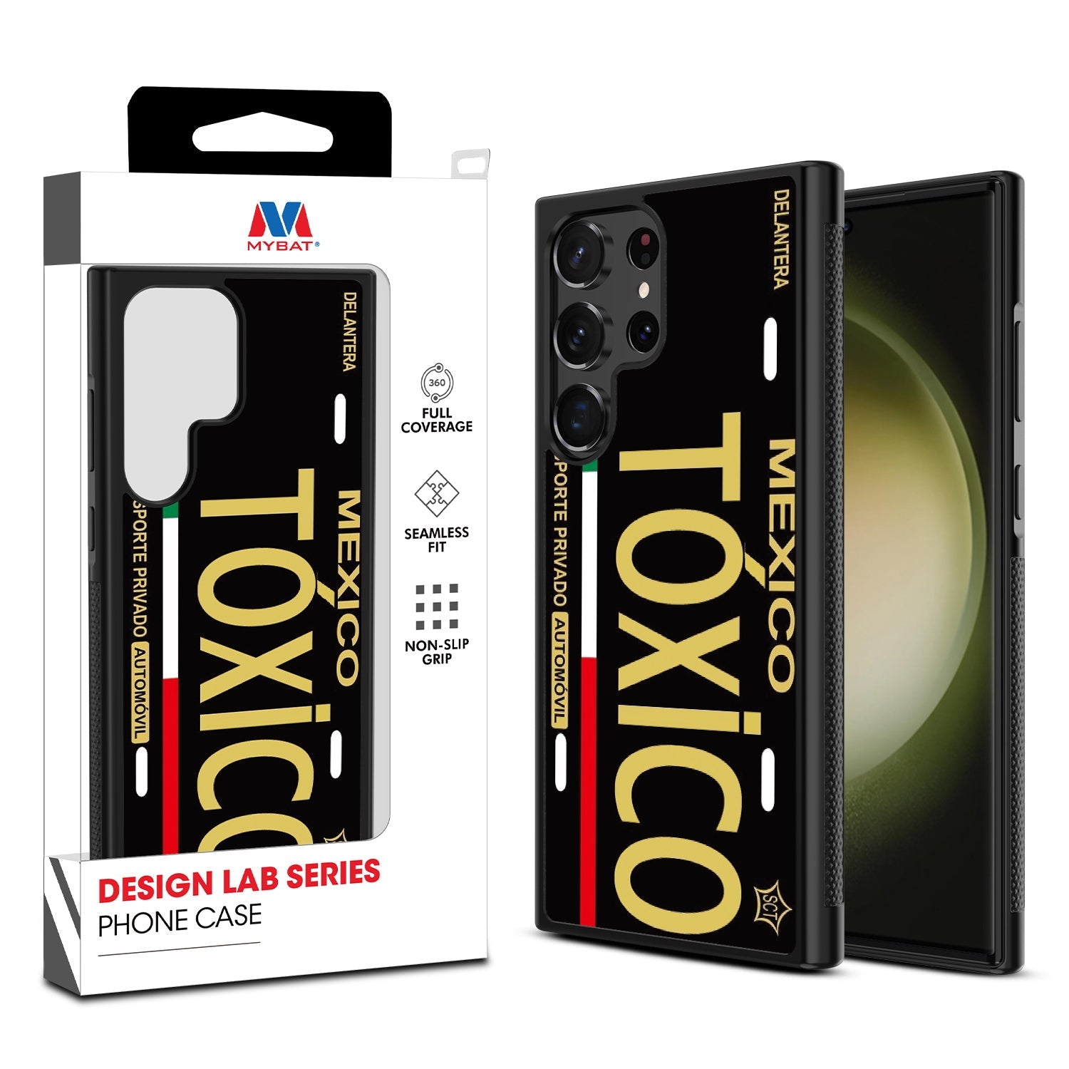 MyBat Design Lab Series Case for Samsung Galaxy S24 Ultra - Toxico Black