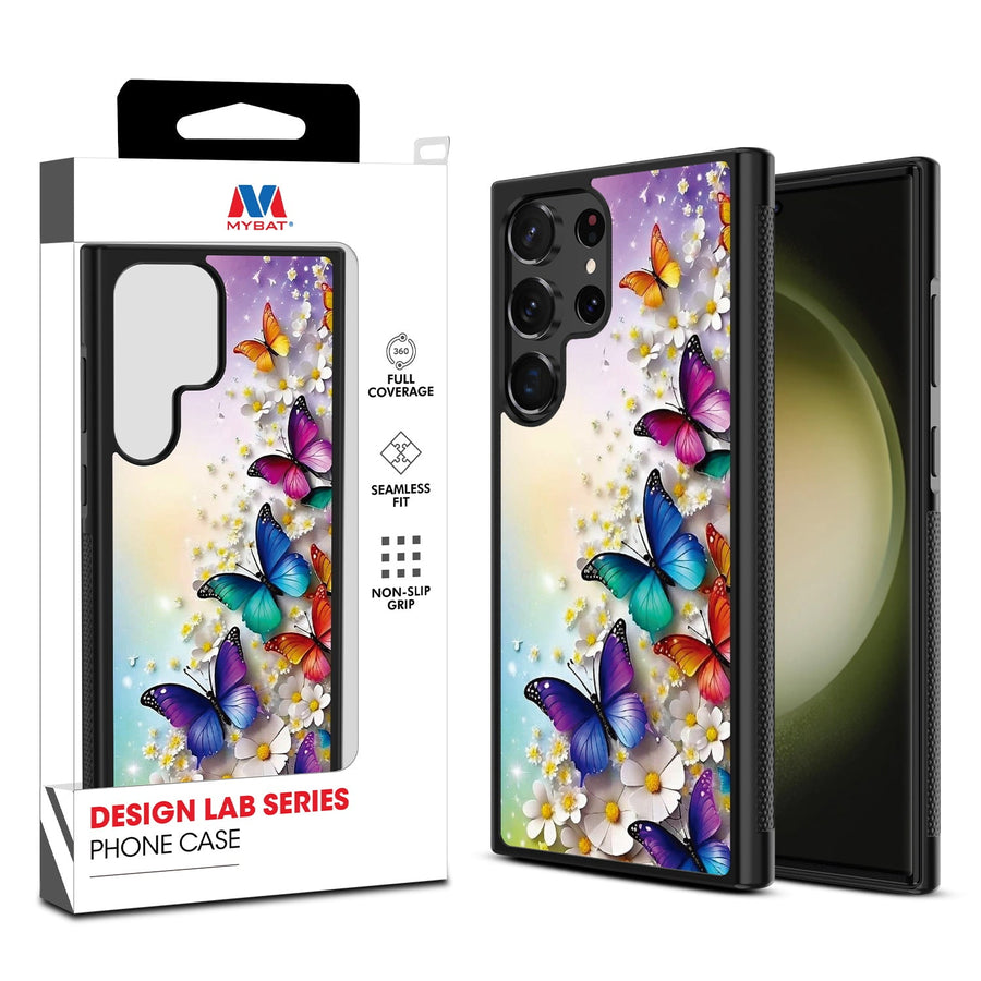 MyBat Design Lab Series Case for Samsung Galaxy S24 Ultra - Rainbow Butterflies