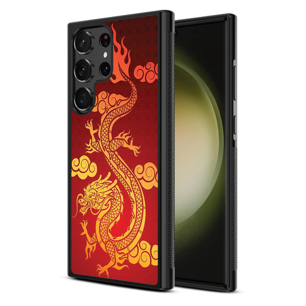 MyBat Design Lab Series Case for Samsung Galaxy S24 Ultra - Golden Dragon - MSS24UCSLESM213-2.jpg