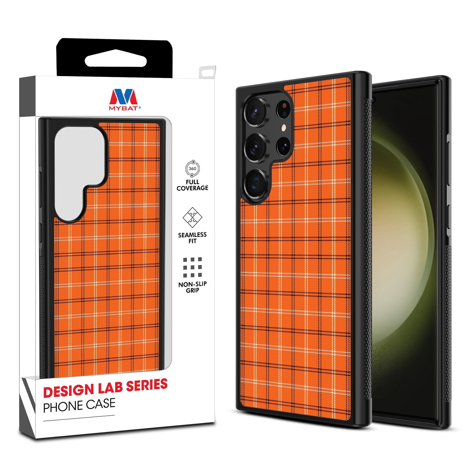 MyBat Design Lab Series Case for Samsung Galaxy S24 Ultra - Pumpkin Plaid