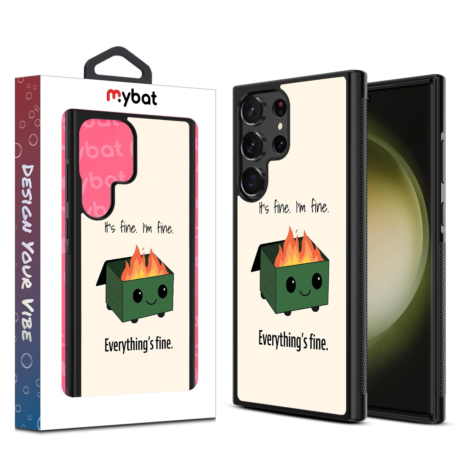 MyBat Design Lab Series Case for Samsung Galaxy S24 Ultra - Dumpster Fire