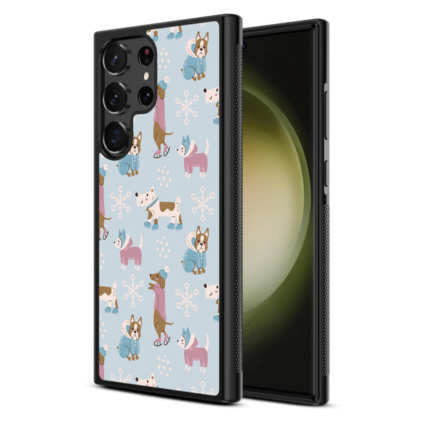 MyBat Design Lab Series Case for Samsung Galaxy S24 Ultra - Puppy Snow Play - MSS24UCSLESM299-2.jpg