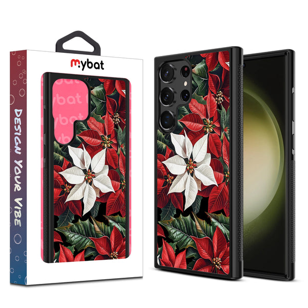 MyBat Design Lab Series Case for Samsung Galaxy S24 Ultra - Christmas Poinsettias - MSS24UCSLESM301-1.jpg