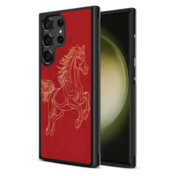 MyBat Design Lab Series Case for Samsung Galaxy S24 Ultra - Fire Horse - MSS24UCSLESM460-2.jpg