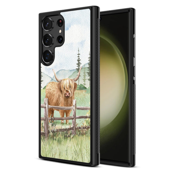 MyBat Design Lab Series Case for Samsung Galaxy S24 Ultra - Highland Cow - MSS24UCSLESM470-2.jpg
