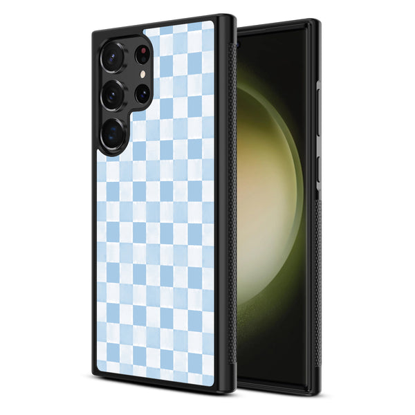 MyBat Design Lab Series Case for Samsung Galaxy S24 Ultra - Sky Blue Check - MSS24UCSLESM478-2.jpg
