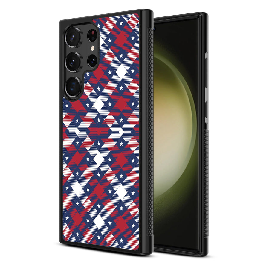 MyBat Design Lab Series Case for Samsung Galaxy S24 Ultra – Americana Plaid - MSS24UCSLESM523-1.JPG