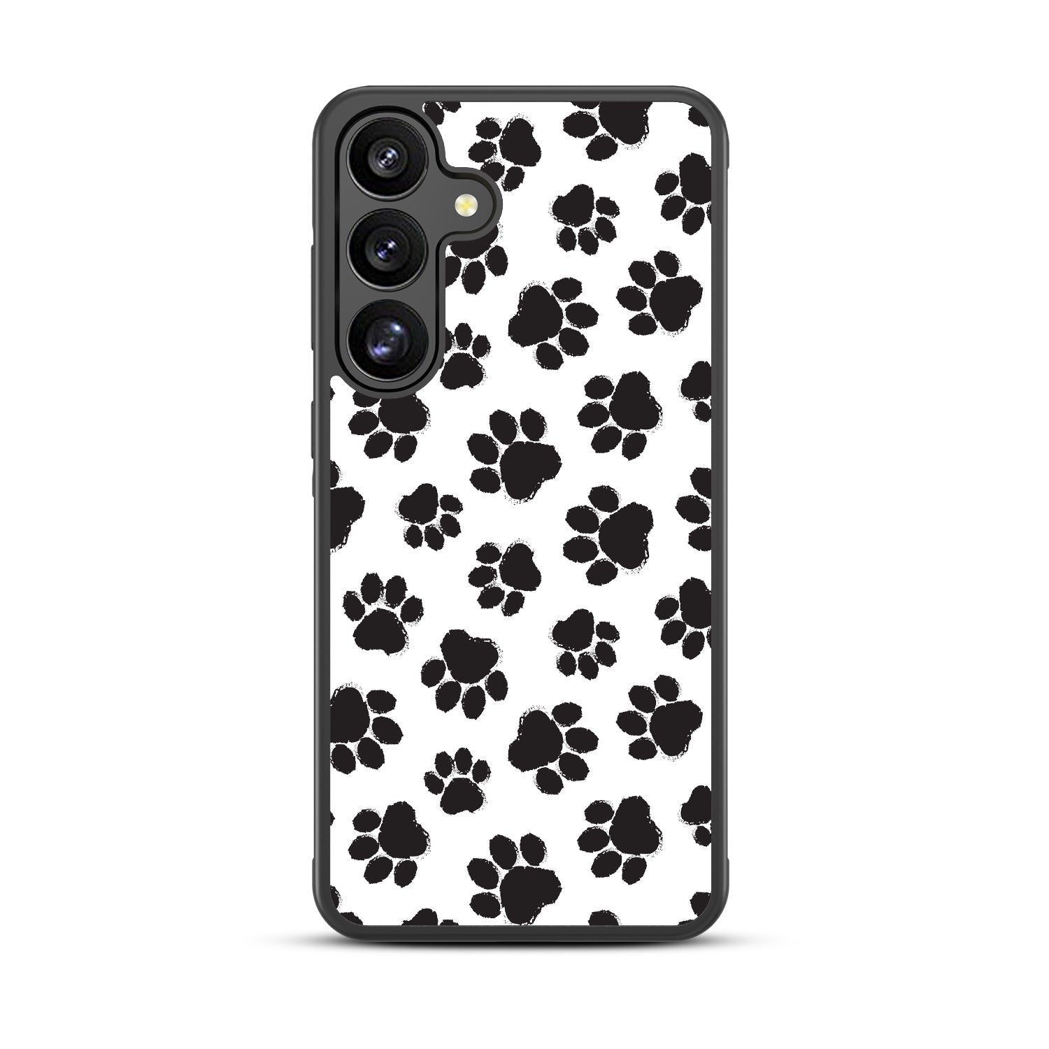 MyBat Design Lab Series Case for Samsung Galaxy S25 - Black Paw Prints