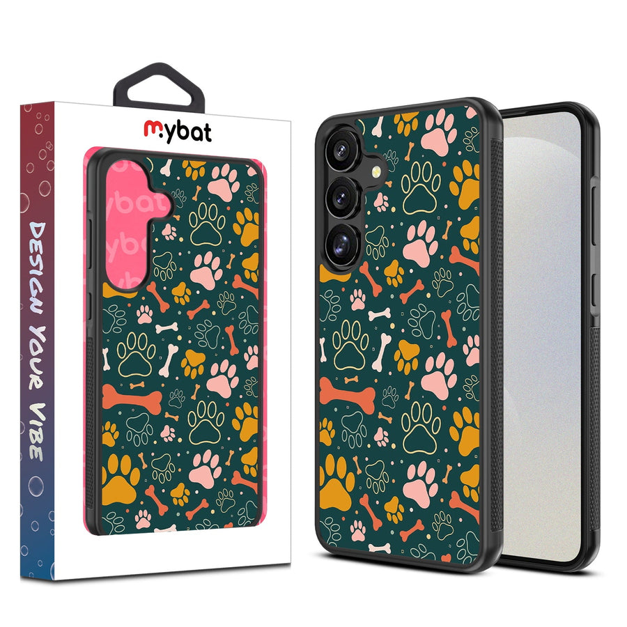 MyBat Design Lab Series Case for Samsung Galaxy S25 - Paw Prints & Bones
