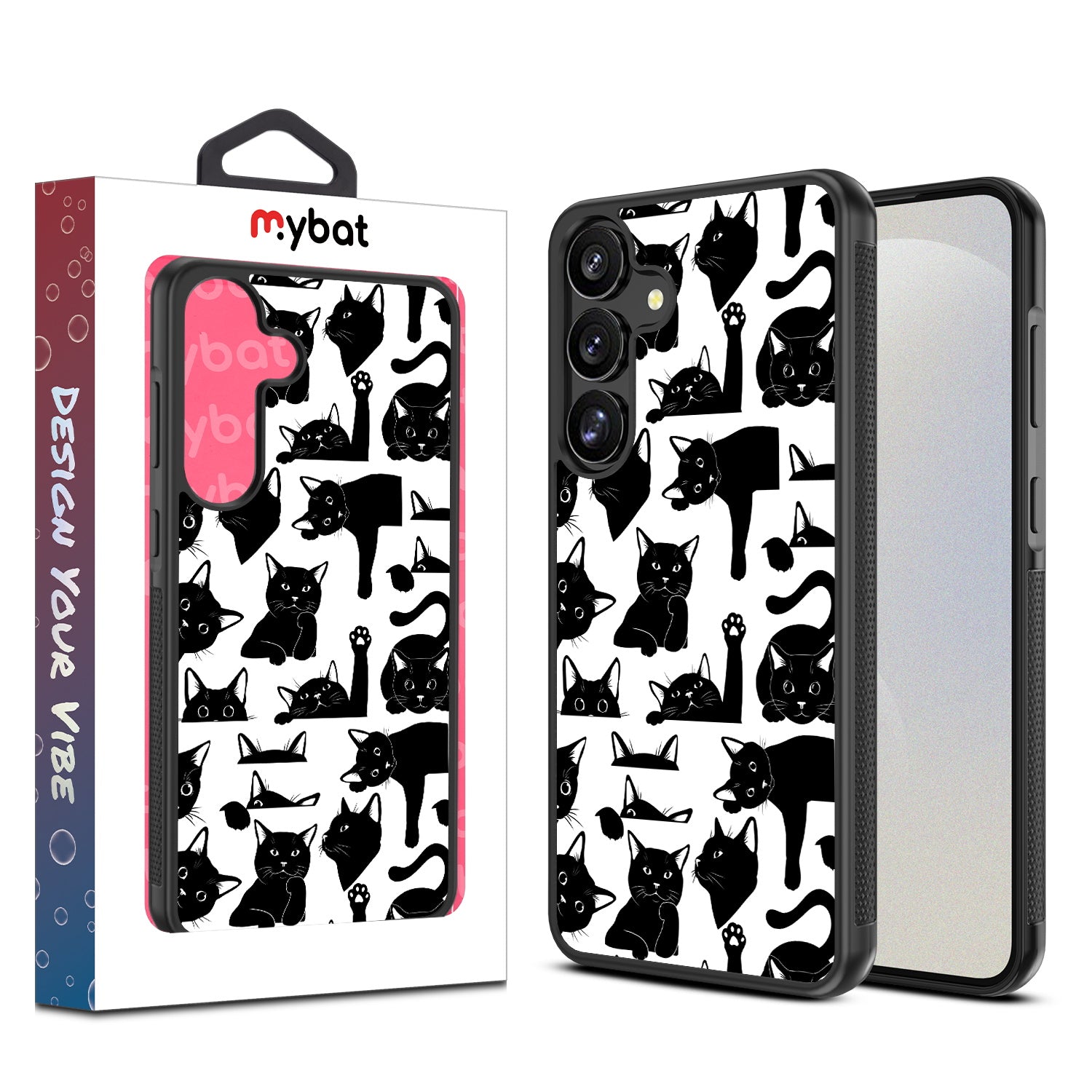 MyBat Design Lab Series Case for Samsung Galaxy S25 - Black Cats - MSS25CSLESM017-1.jpg