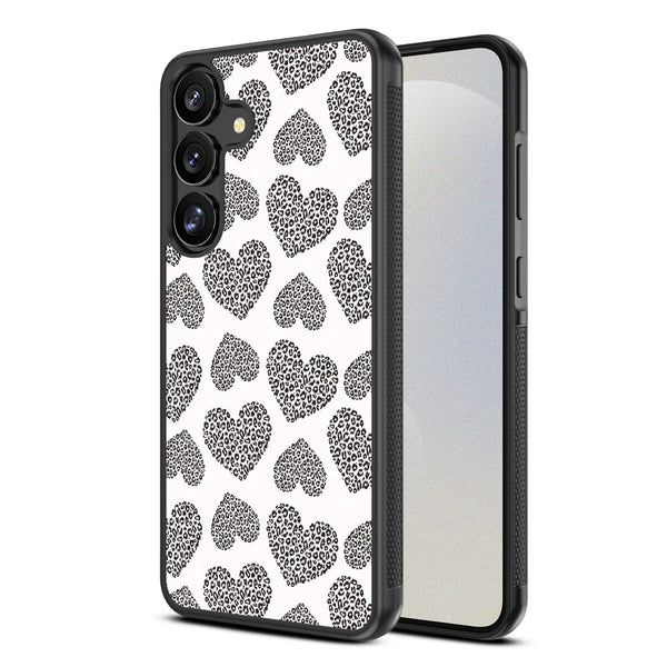 MyBat Design Lab Series Case for Samsung Galaxy S25 - Leopard Print Hearts - MSS25CSLESM098-2.jpg