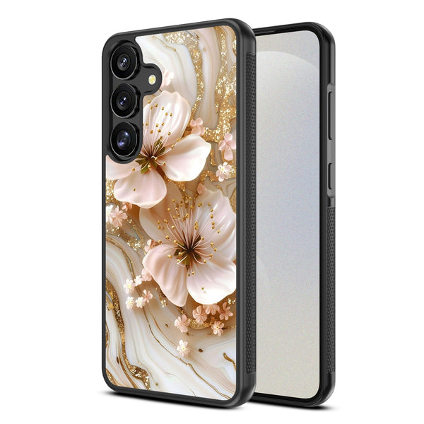 MyBat Design Lab Series Case for Samsung Galaxy S25 - Golden Petal Glow - MSS25CSLESM186-2.jpg