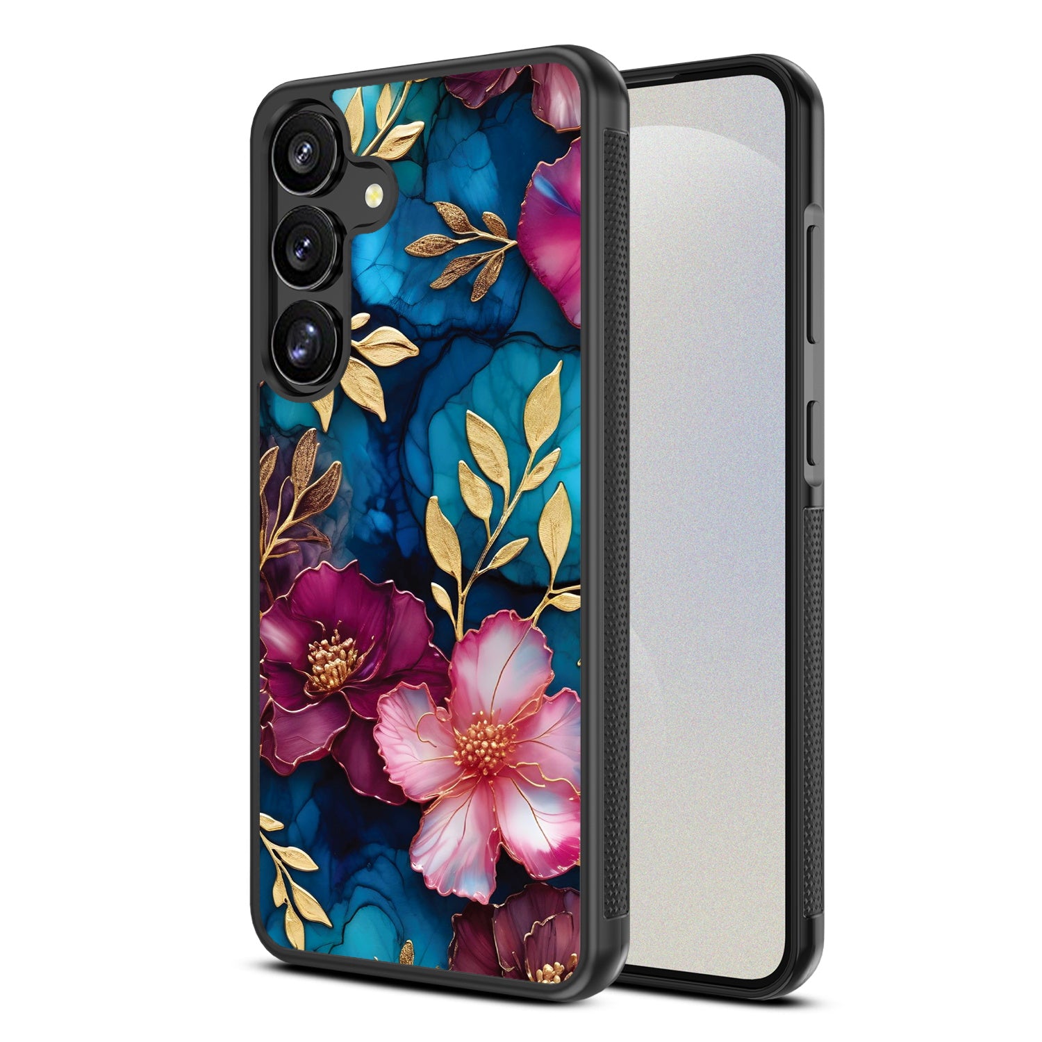 MyBat Design Lab Series Case for Samsung Galaxy S25 - Gilded Petals - MSS25CSLESM188-2.jpg