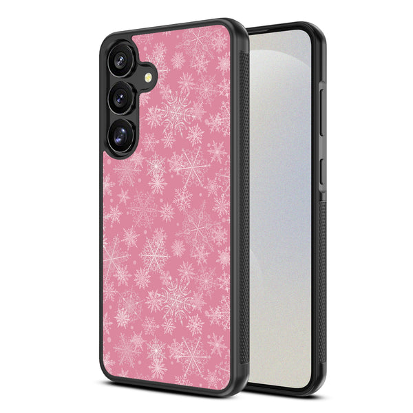 MyBat Design Lab Series Case for Samsung Galaxy S25 - Pink Snowflakes - MSS25CSLESM282-2.jpg