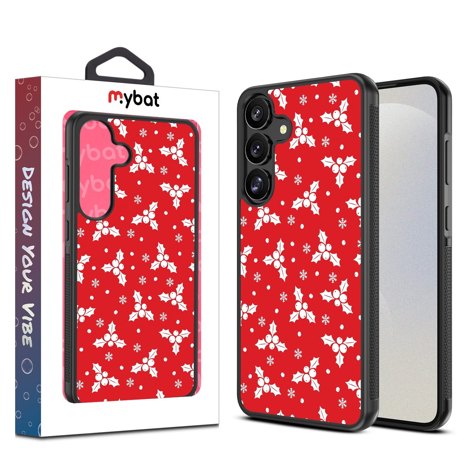 MyBat Design Lab Series Case for Samsung Galaxy S25 - Merry Mistletoe