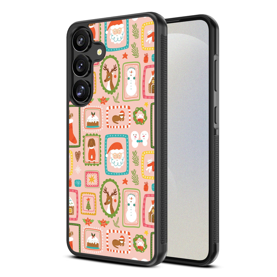MyBat Design Lab Series Case for Samsung Galaxy S25 - Holiday Stamps - MSS25CSLESM297-2.jpg