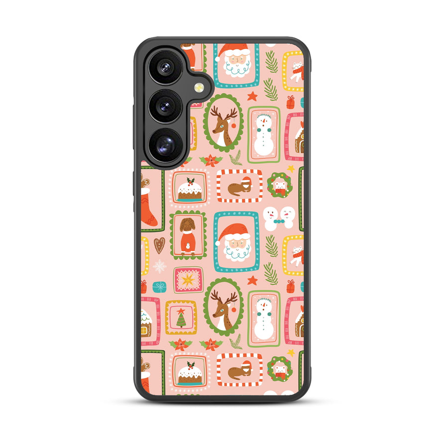 MyBat Design Lab Series Case for Samsung Galaxy S25 - Holiday Stamps - MSS25CSLESM297-3.jpg