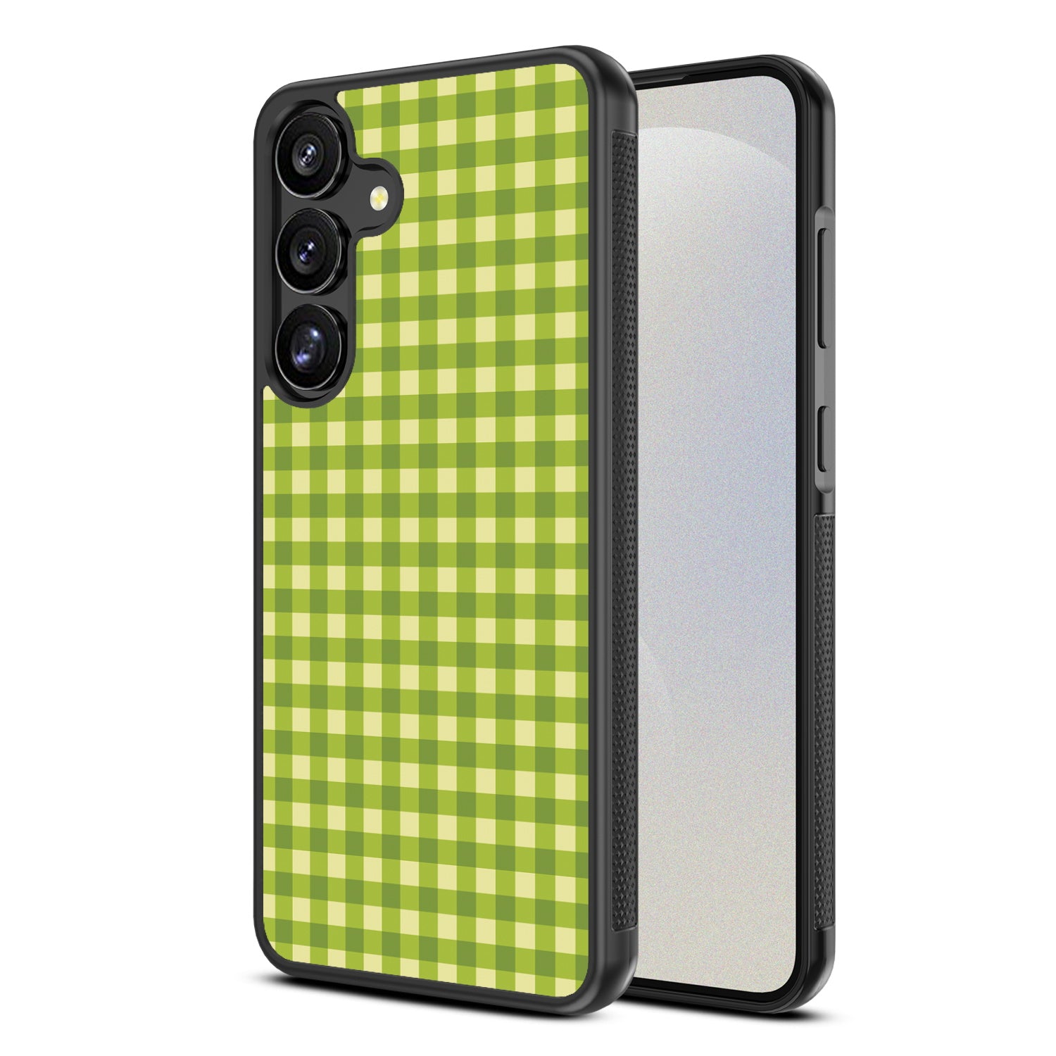 MyBat Design Lab Series Case for Samsung Galaxy S25 - Green Gingham - MSS25CSLESM476-2.jpg