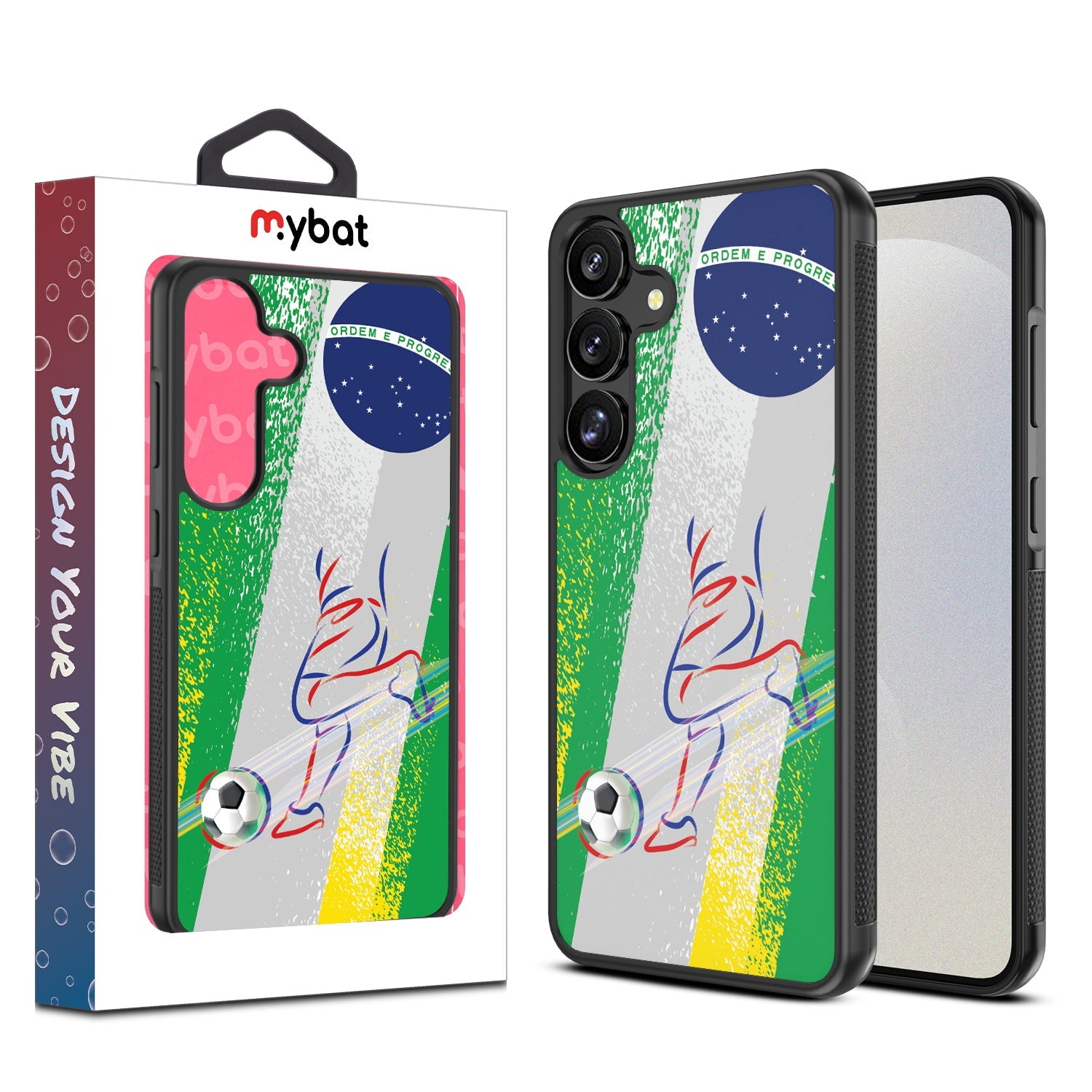 MyBat Design Lab Series Case for Samsung Galaxy S25 – Brazil Soccer