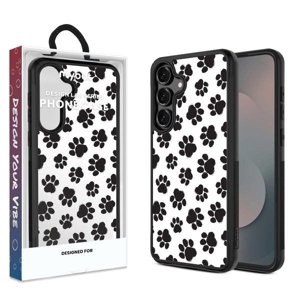 MyBat Design Lab Series Case for Samsung Galaxy S25 Fan Edition - Black Paw Prints - MSS25FECSLESMP002-1.jpg